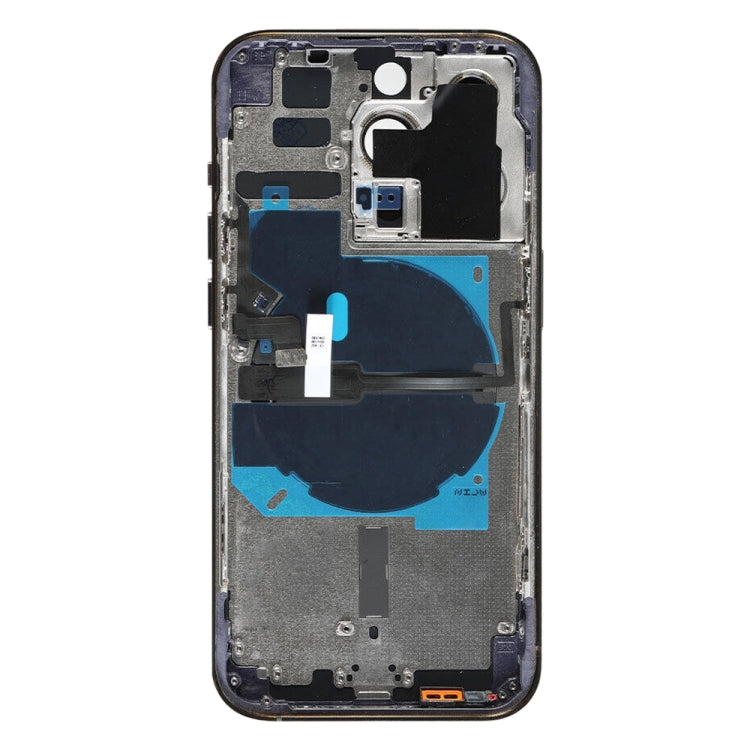For iPhone 14 Pro Battery Back Cover with Power + Volume Flex Cable + Wireless Charging Module, Version:US Version