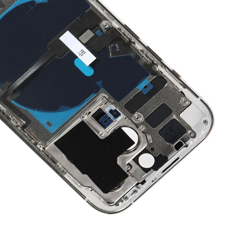 For iPhone 14 Pro Battery Back Cover with Power + Volume Flex Cable + Wireless Charging Module, Version:US Version