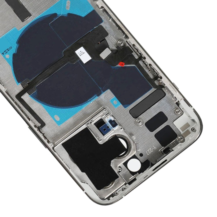 For iPhone 14 Pro Max Battery Back Cover with Power + Volume Flex Cable + Wireless Charging Module, Version:China Version