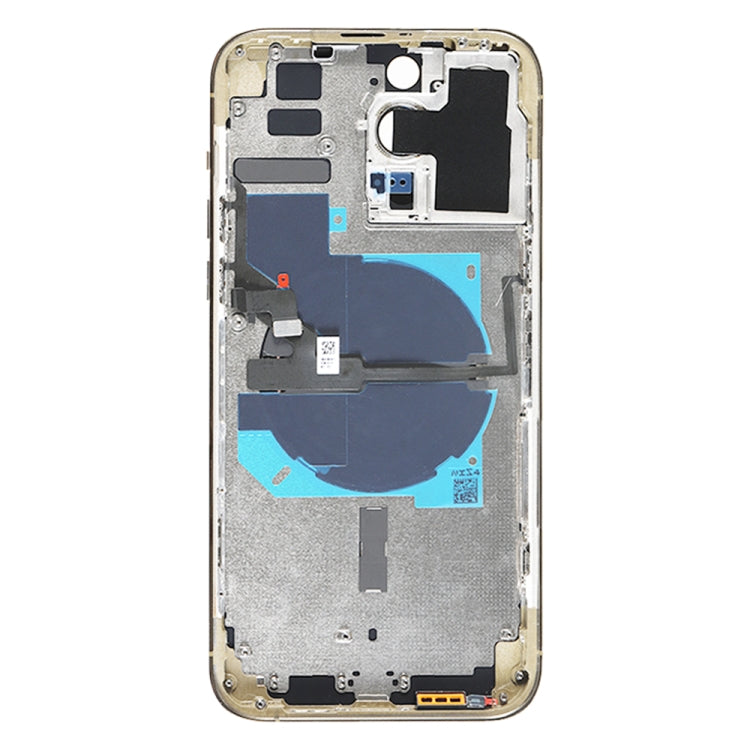 For iPhone 14 Pro Max Battery Back Cover with Power + Volume Flex Cable + Wireless Charging Module, Version:US Version