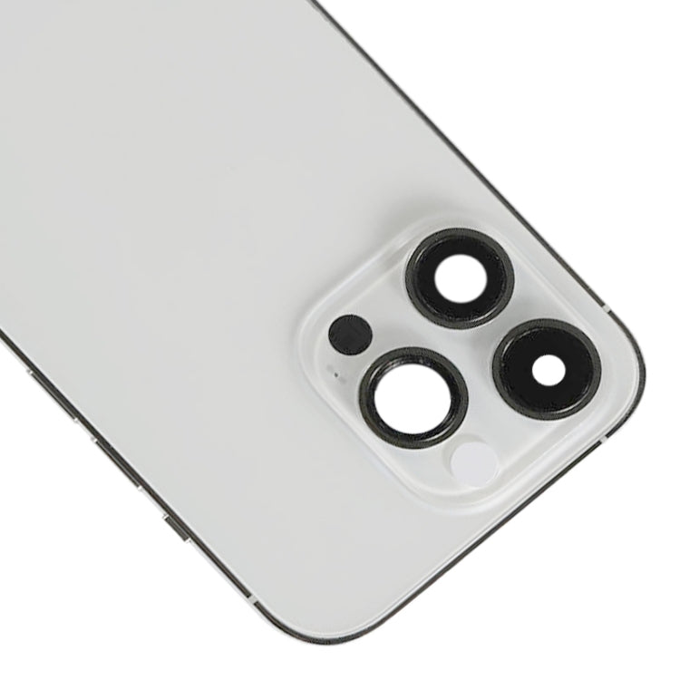 For iPhone 14 Pro Max Battery Back Cover with Power + Volume Flex Cable + Wireless Charging Module, Version:US Version