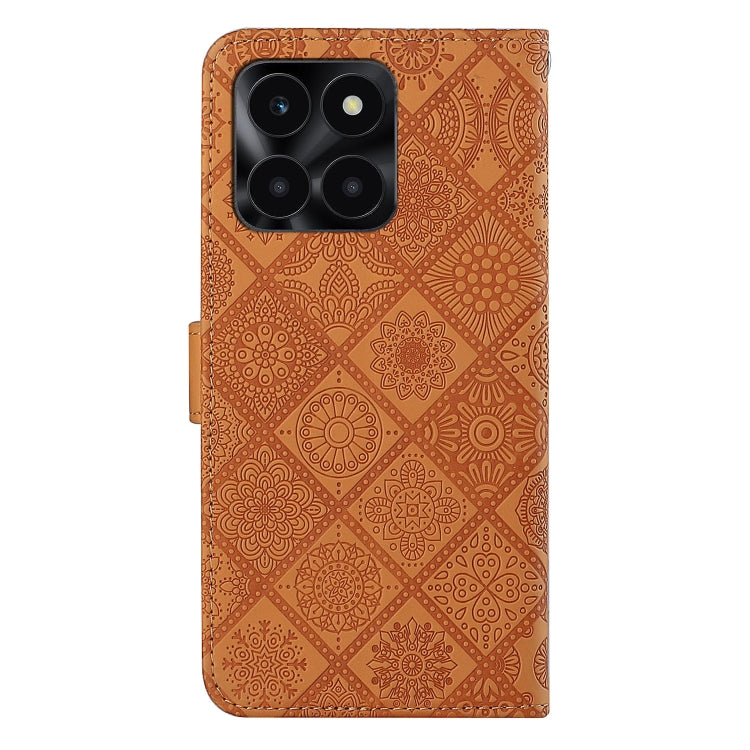 For Honor X6a / X6b Ethnic Style Embossed Pattern Leather Phone Case
