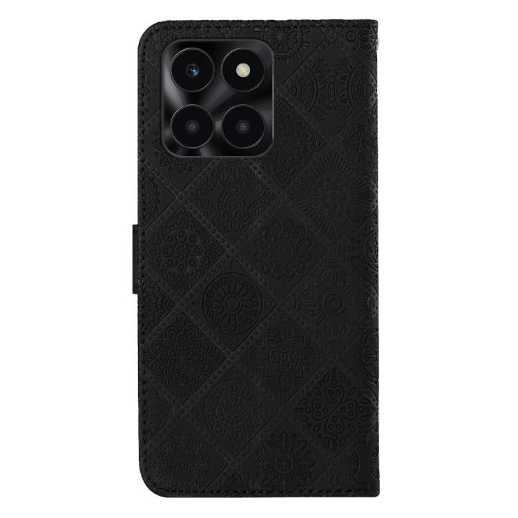 For Honor X6c 4G Ethnic Style Embossed Pattern Leather Phone Case
