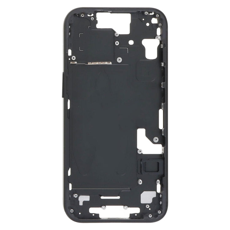 For iPhone 15 Middle Frame Bezel Plate with Side Keys + Card Tray, Version:US Version