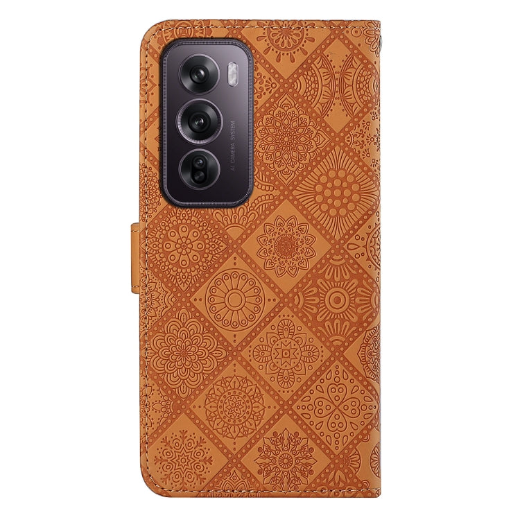 For OPPO Reno12 Pro Global Ethnic Style Embossed Pattern Leather Phone Case