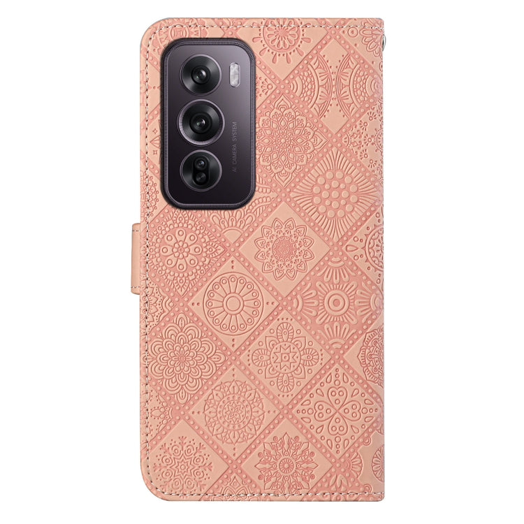 For OPPO Reno12 Pro Global Ethnic Style Embossed Pattern Leather Phone Case