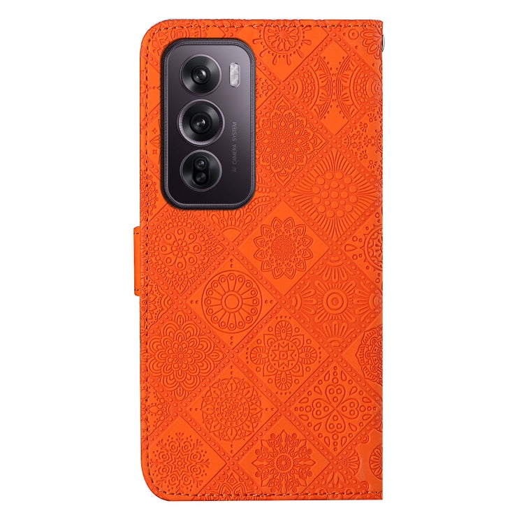 For OPPO Reno12 Pro Global Ethnic Style Embossed Pattern Leather Phone Case