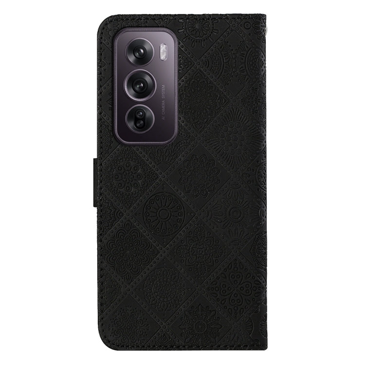 For OPPO Reno12 Pro Global Ethnic Style Embossed Pattern Leather Phone Case