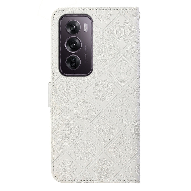 For OPPO Reno12 Pro Global Ethnic Style Embossed Pattern Leather Phone Case