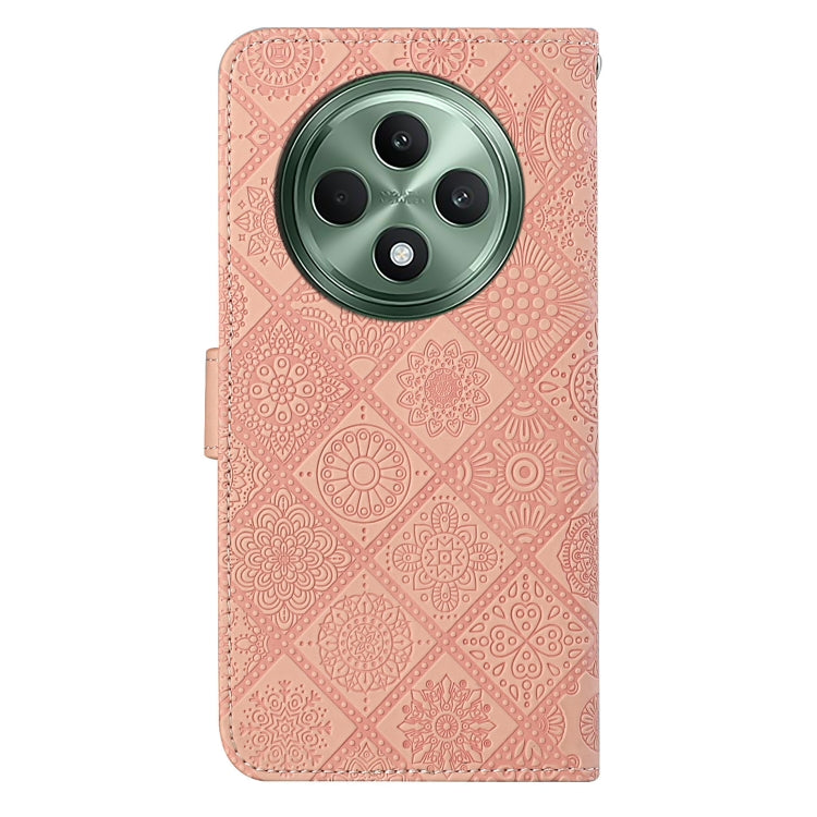 For OPPO Reno12 F Global Ethnic Style Embossed Pattern Leather Phone Case