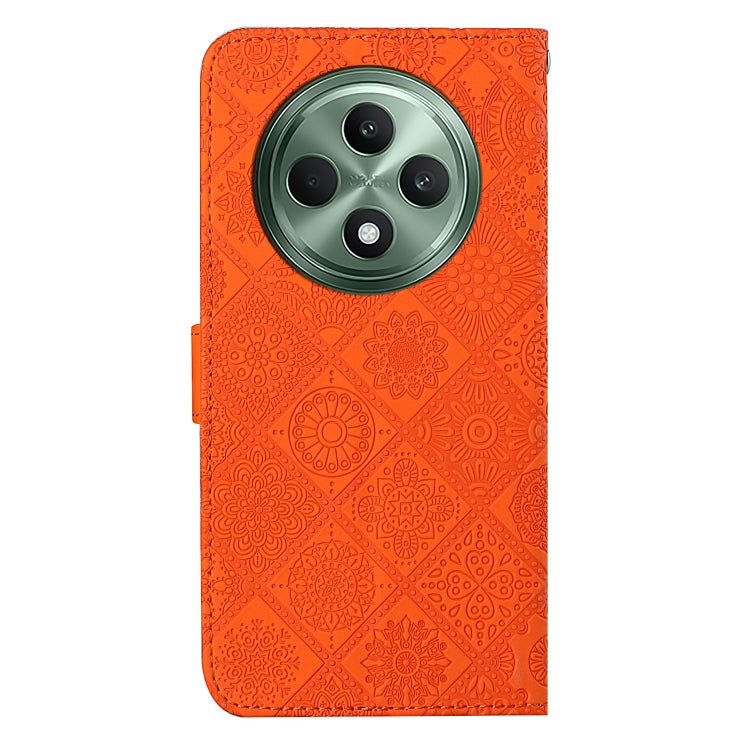 For OPPO Reno12 F Global Ethnic Style Embossed Pattern Leather Phone Case