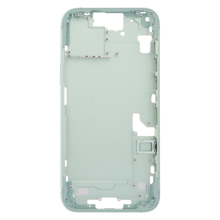 For iPhone 15 Plus Middle Frame Bezel Plate with Side Keys + Card Tray, Version:CE EU Version