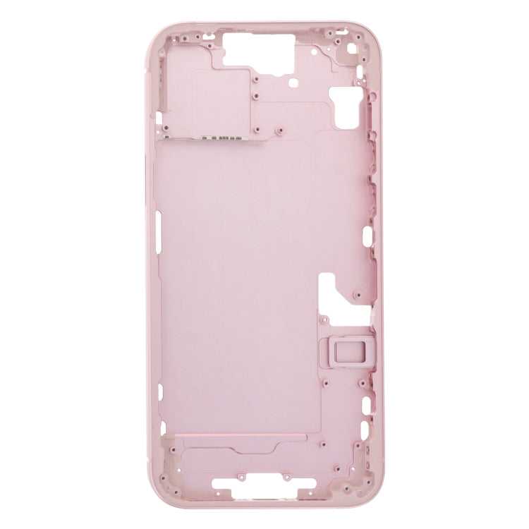 For iPhone 15 Plus Middle Frame Bezel Plate with Side Keys + Card Tray, Version:China Version