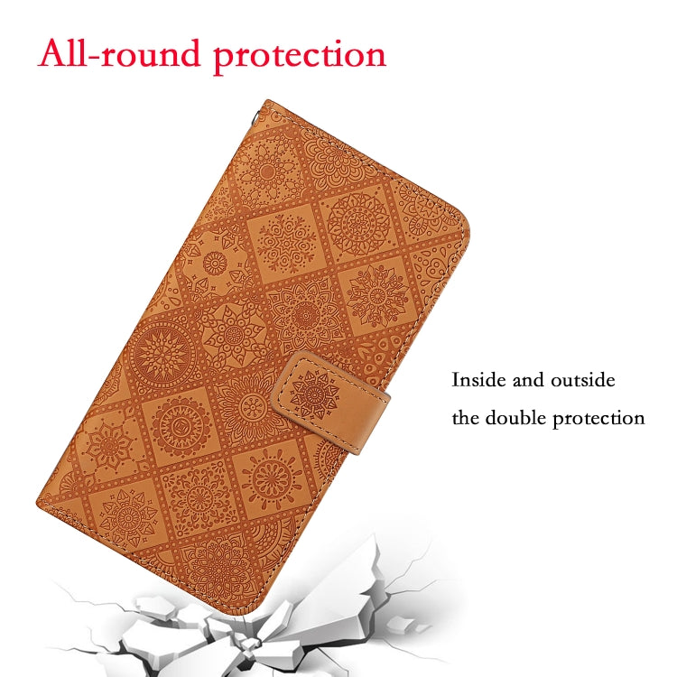 For Samsung Galaxy S24 FE 5G Ethnic Style Embossed Pattern Leather Phone Case