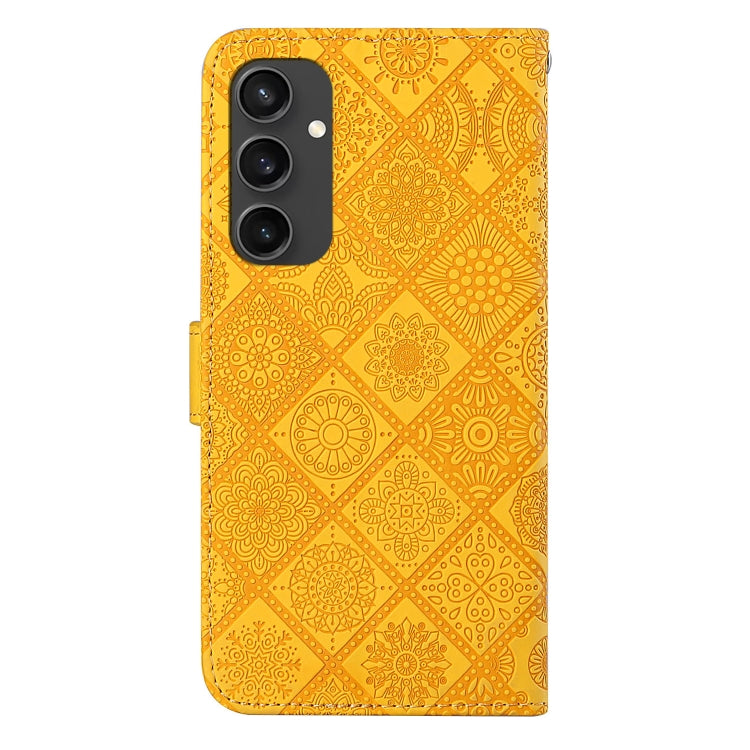 For Samsung Galaxy S24 FE 5G Ethnic Style Embossed Pattern Leather Phone Case