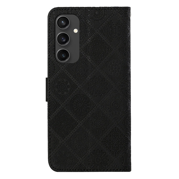 For Samsung Galaxy S24 FE 5G Ethnic Style Embossed Pattern Leather Phone Case