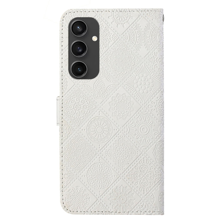 For Samsung Galaxy S24 FE 5G Ethnic Style Embossed Pattern Leather Phone Case