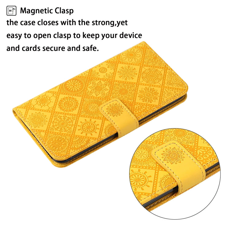 For Samsung Galaxy S25+ 5G Ethnic Style Embossed Pattern Leather Phone Case