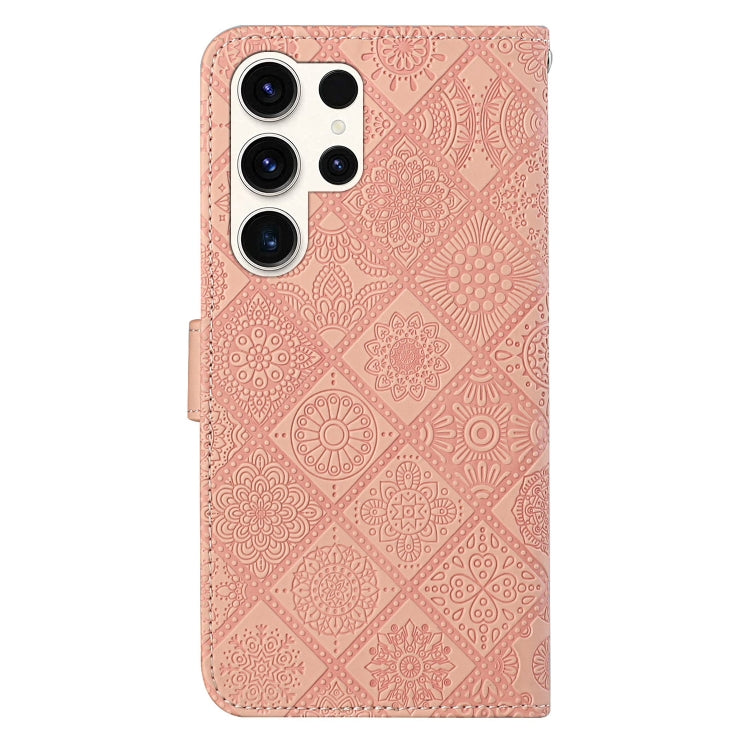 For Samsung Galaxy S25 Ultra 5G Ethnic Style Embossed Pattern Leather Phone Case