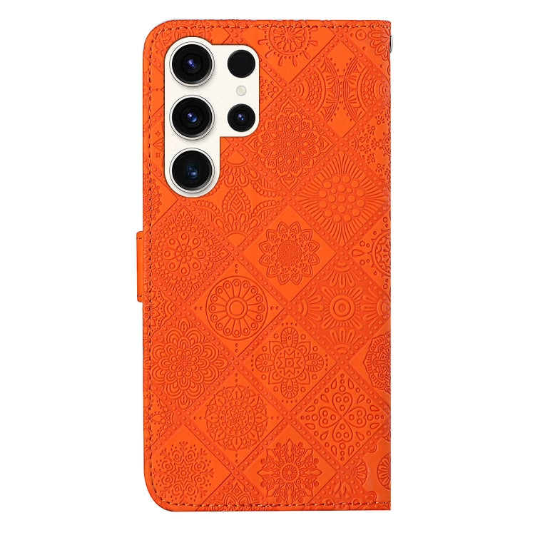 For Samsung Galaxy S25 Ultra 5G Ethnic Style Embossed Pattern Leather Phone Case