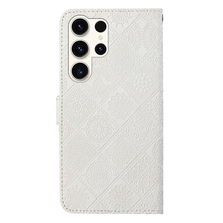For Samsung Galaxy S25 Ultra 5G Ethnic Style Embossed Pattern Leather Phone Case