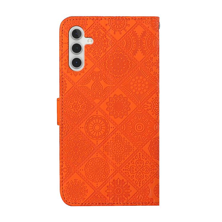For Samsung Galaxy S25 FE 5G Ethnic Style Embossed Pattern Leather Phone Case