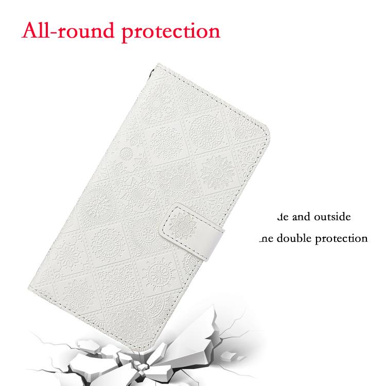 For Samsung Galaxy S25 FE 5G Ethnic Style Embossed Pattern Leather Phone Case