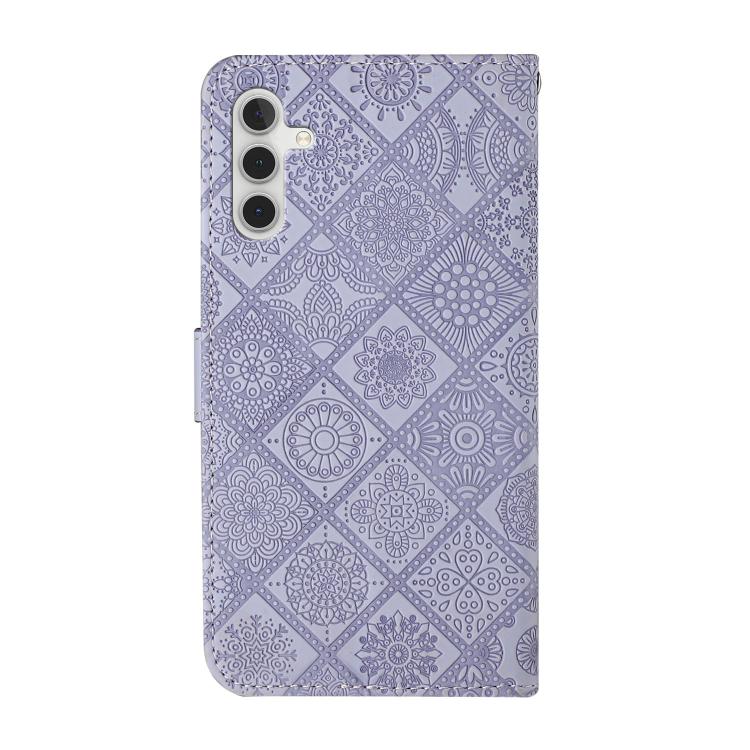 For Samsung Galaxy S25 FE 5G Ethnic Style Embossed Pattern Leather Phone Case