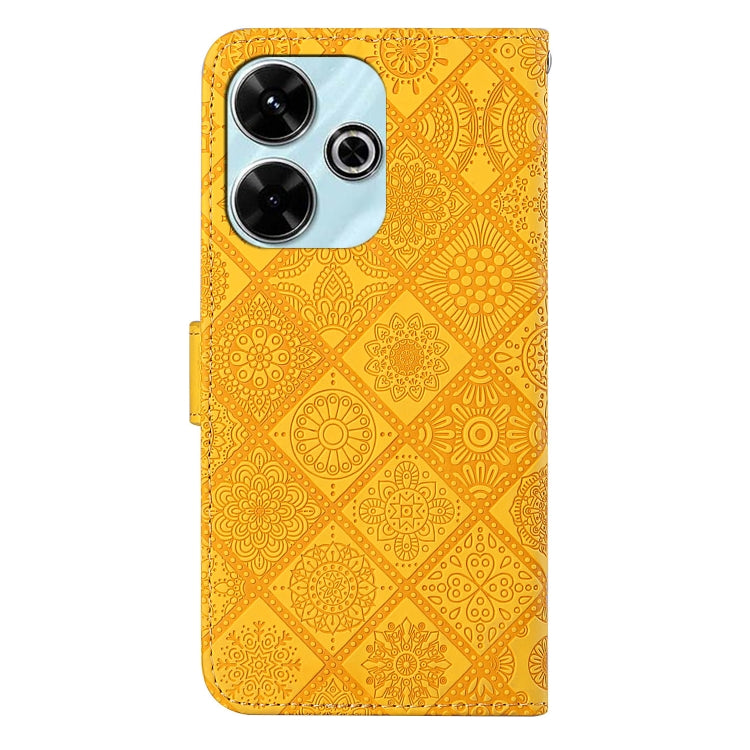 For Redmi 13 4G Ethnic Style Embossed Pattern Leather Phone Case