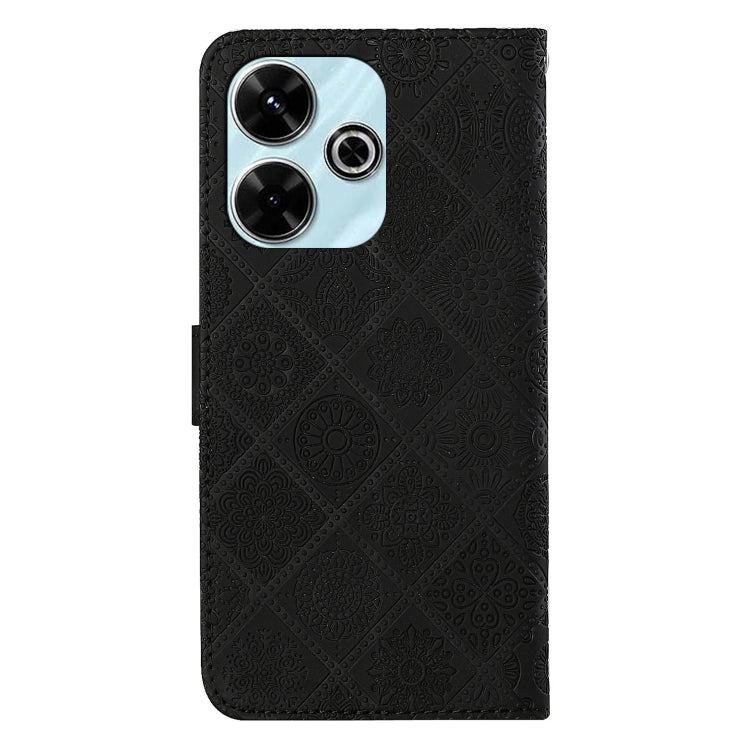 For Redmi 13 4G Ethnic Style Embossed Pattern Leather Phone Case