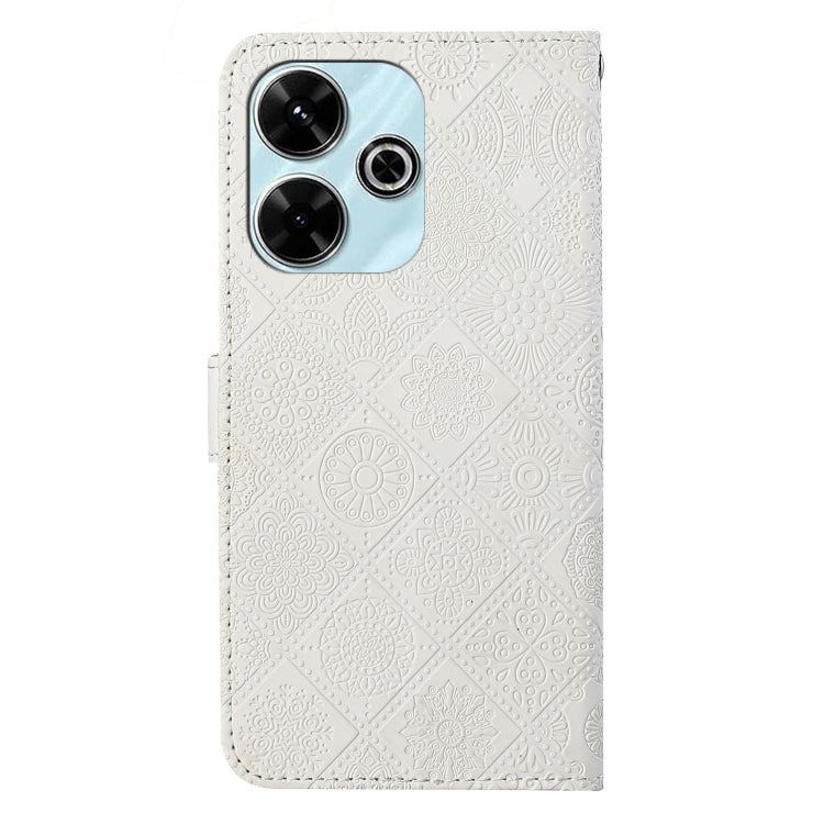 For Redmi 13 4G Ethnic Style Embossed Pattern Leather Phone Case