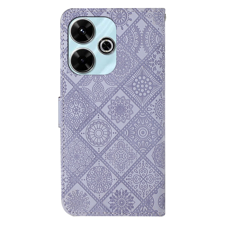 For Redmi 13 4G Ethnic Style Embossed Pattern Leather Phone Case