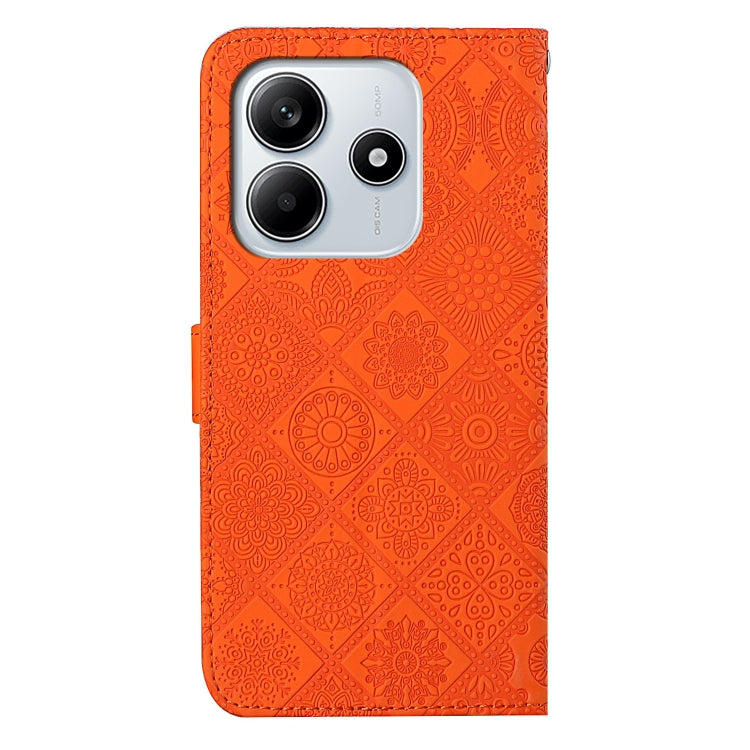 For Redmi Note 14 5G Ethnic Style Embossed Pattern Leather Phone Case