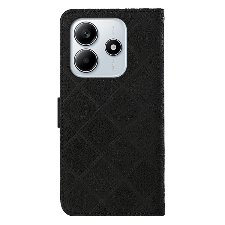 For Redmi Note 14 5G Ethnic Style Embossed Pattern Leather Phone Case