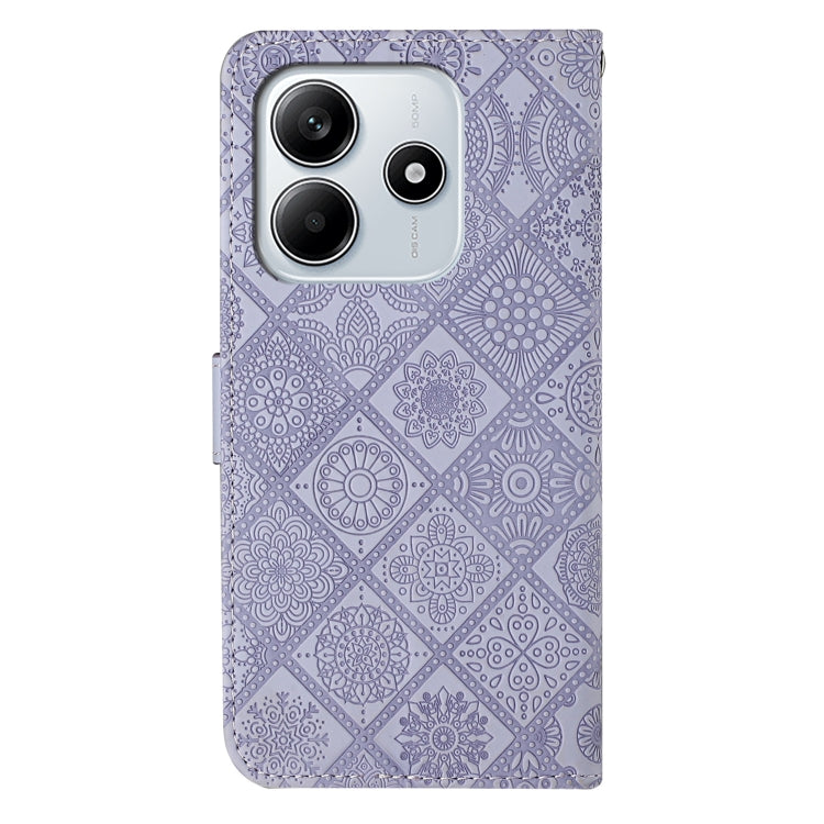 For Redmi Note 14 5G Ethnic Style Embossed Pattern Leather Phone Case