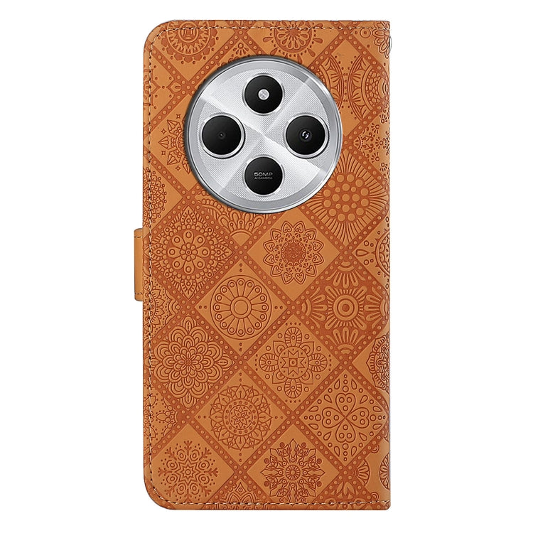 For Redmi 14C 4G Ethnic Style Embossed Pattern Leather Phone Case