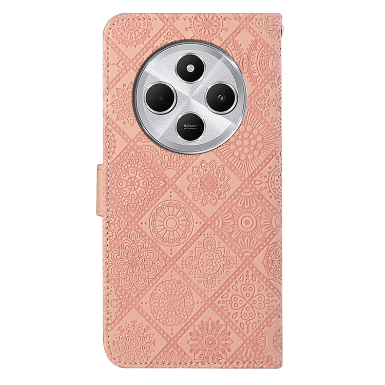 For Redmi 14C 4G Ethnic Style Embossed Pattern Leather Phone Case