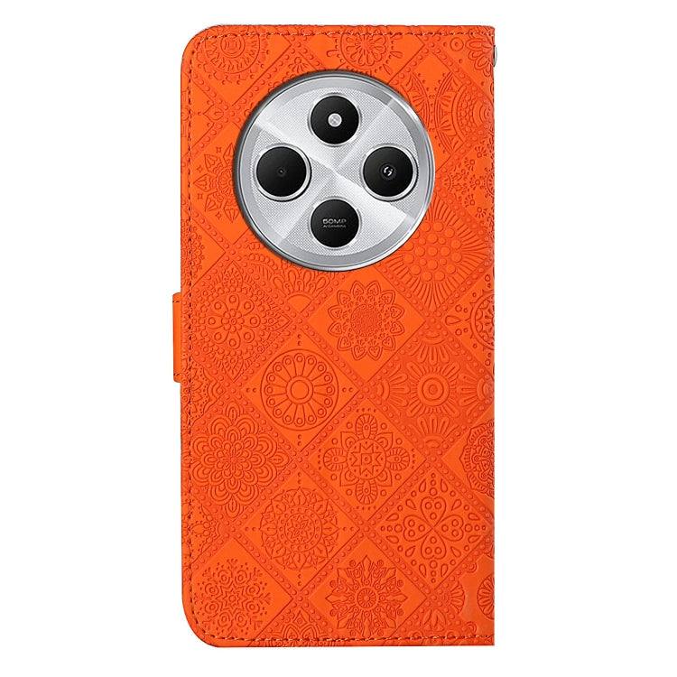 For Redmi 14C 4G Ethnic Style Embossed Pattern Leather Phone Case