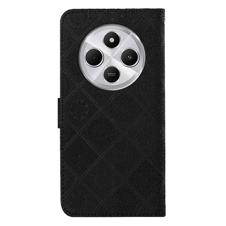 For Redmi 14C 4G Ethnic Style Embossed Pattern Leather Phone Case