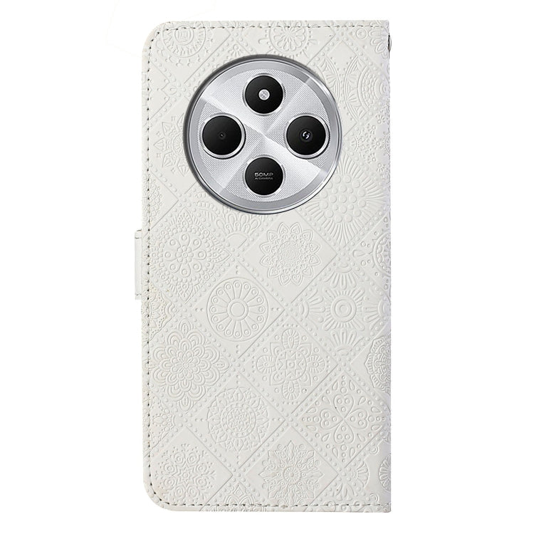 For Redmi 14C 4G Ethnic Style Embossed Pattern Leather Phone Case