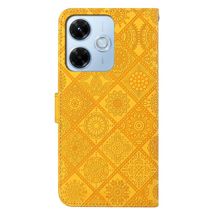 For Redmi 13x Ethnic Style Embossed Pattern Leather Phone Case