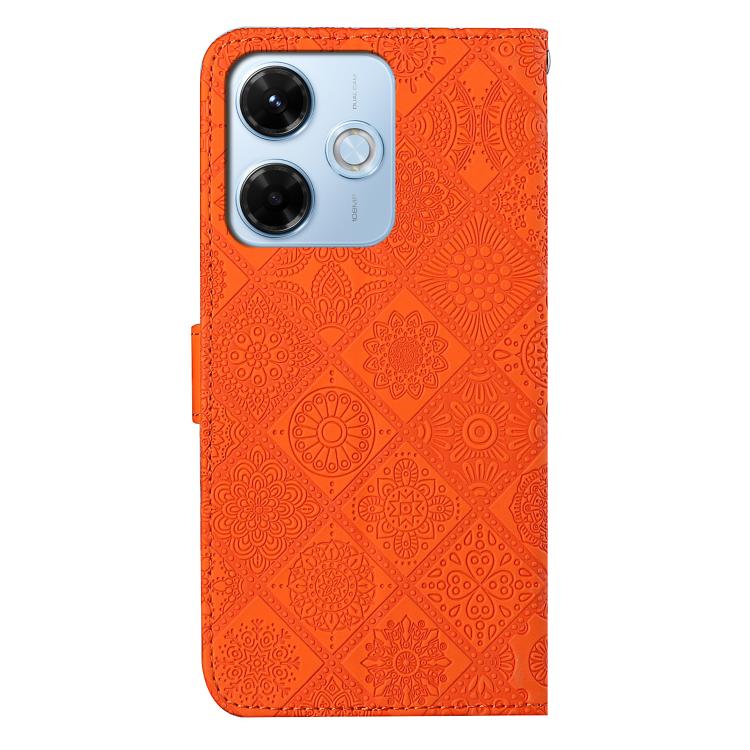 For Redmi 13x Ethnic Style Embossed Pattern Leather Phone Case