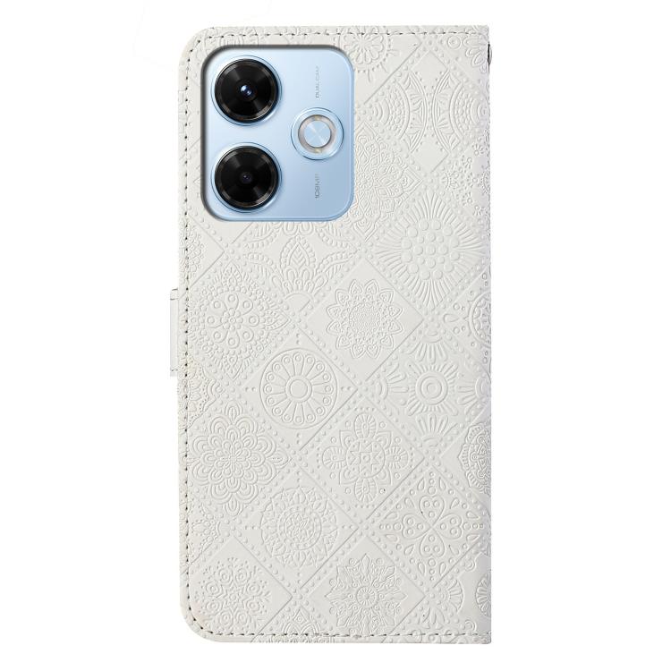 For Redmi 13x Ethnic Style Embossed Pattern Leather Phone Case