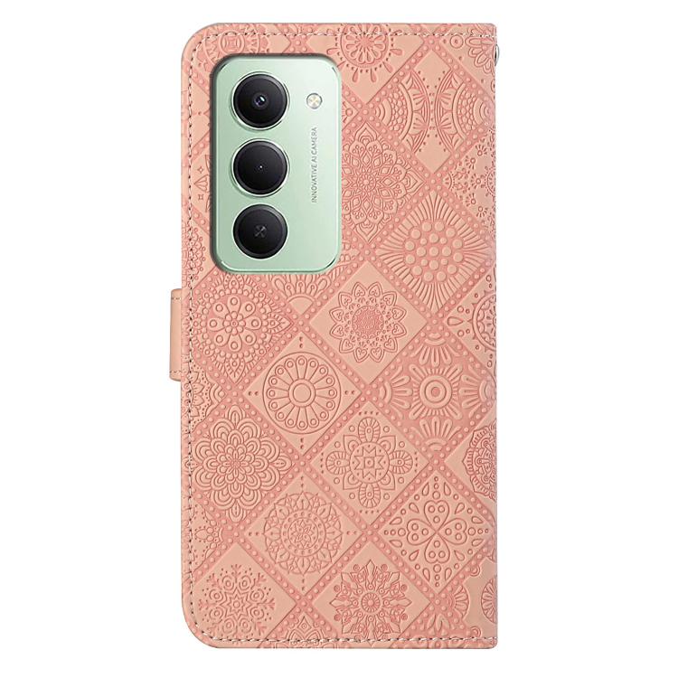 For Redmi 15 5G / 4G EU 171mm Ethnic Style Embossed Pattern Leather Phone Case
