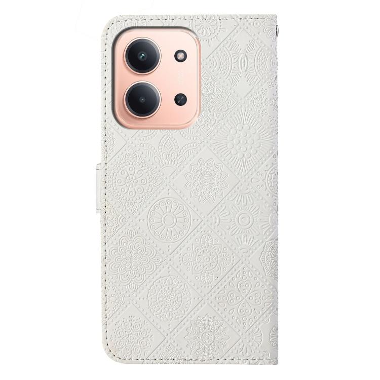 For Redmi 15C 5G / 4G EU 173mm Ethnic Style Embossed Pattern Leather Phone Case