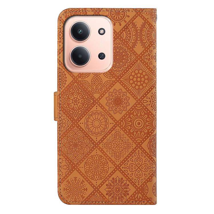 For Redmi 15C 5G / 4G Global 171mm Ethnic Style Embossed Pattern Leather Phone Case