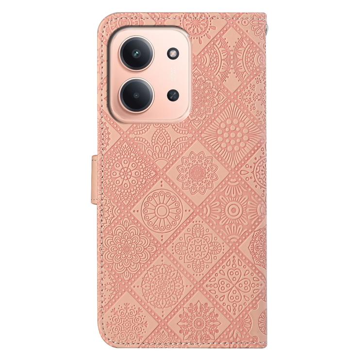 For Redmi 15C 5G / 4G Global 171mm Ethnic Style Embossed Pattern Leather Phone Case