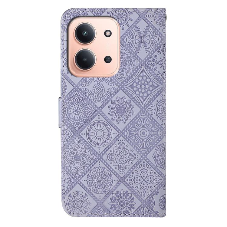 For Redmi 15C 5G / 4G Global 171mm Ethnic Style Embossed Pattern Leather Phone Case