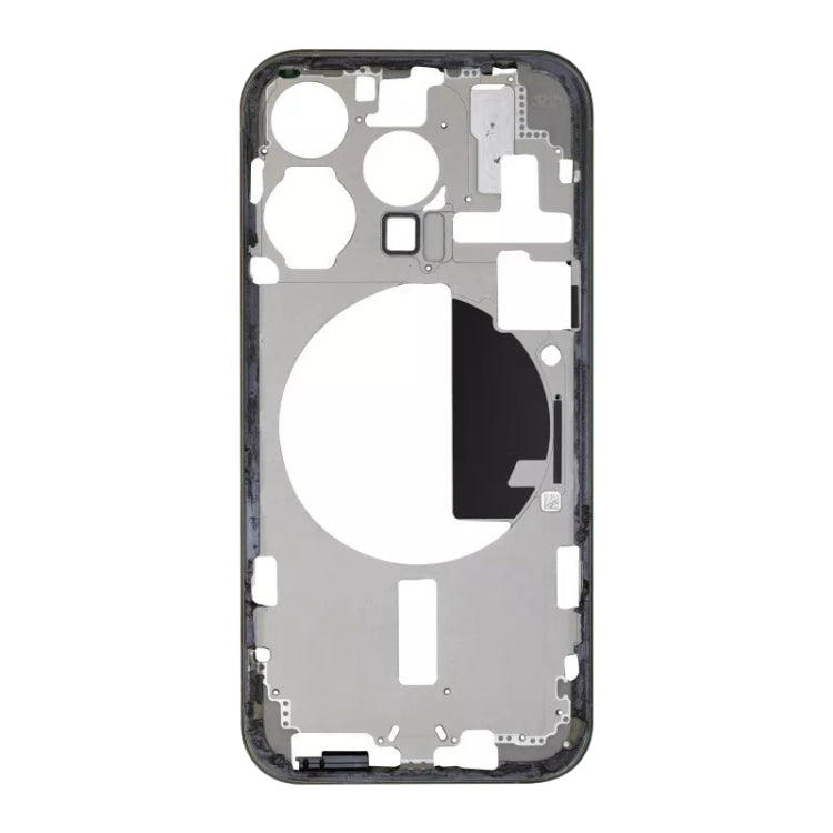 For iPhone 15 Pro Middle Frame Bezel Plate with Side Keys + Card Tray, Version:US Version - Black