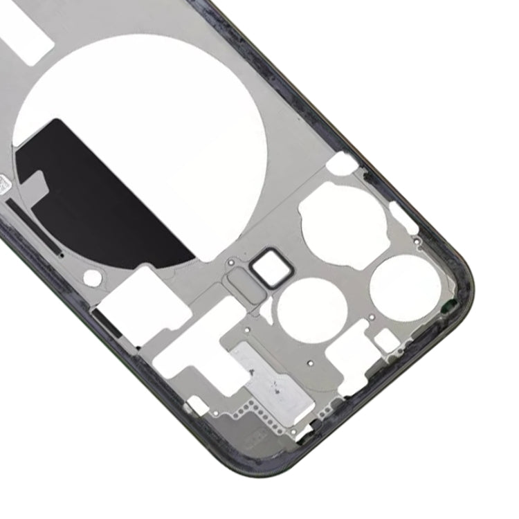 For iPhone 15 Pro Middle Frame Bezel Plate with Side Keys + Card Tray, Version:US Version - Black